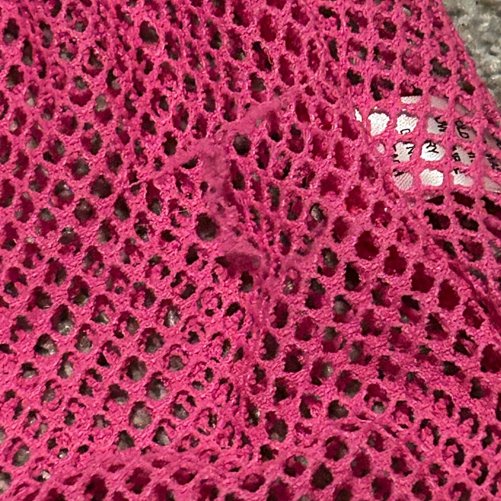Pink Mesh Women's Tank Top - Picture 4 of 5